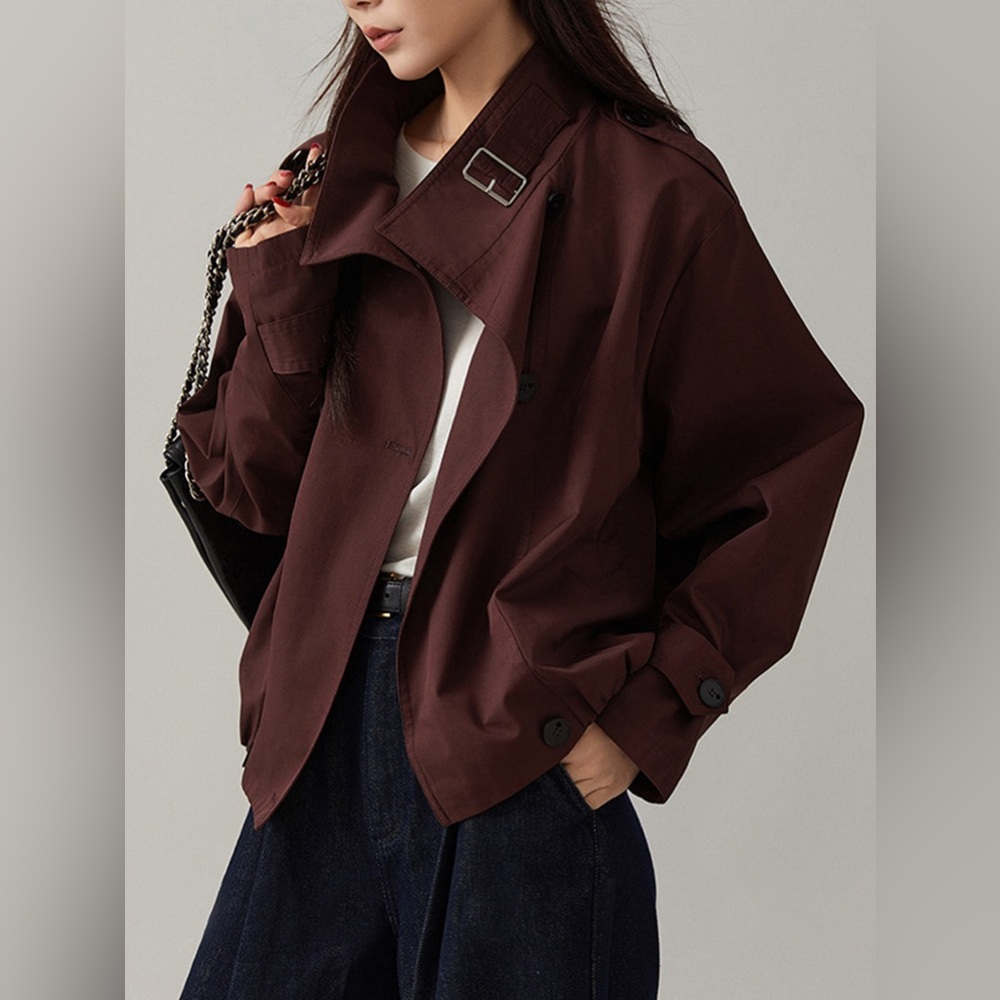 Commense Vintage Loose Trench Coat - Picture 2 of 14